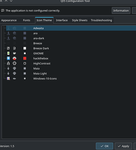 icon theme change to adwaita