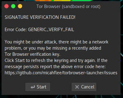 Tor browser ubuntu signature verification failed gydra мы за легализацию конопли